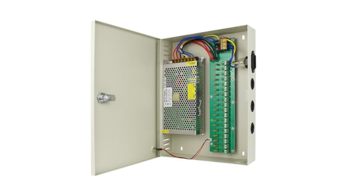 PCS-180-18M Syntech 18-Channel 15 Amp 12VDC PTC Power Supply – Security  Shop Online