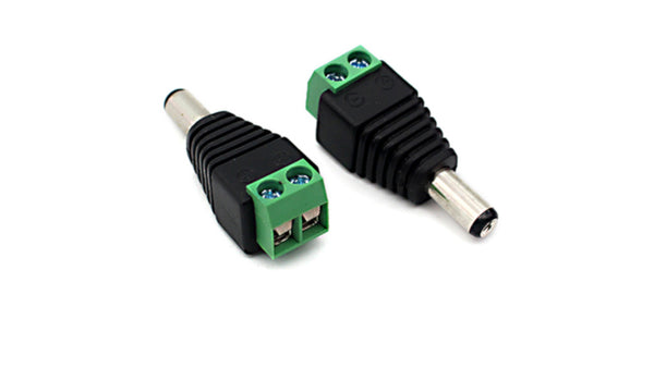 Connector Male DC Jack with Terminals
