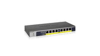 GS108PP-100EUS Netgear 8-Port Gigabit Ethernet PoE+ Unmanaged Switch with 120W PoE Budget, Rack-mount or Wall-mount